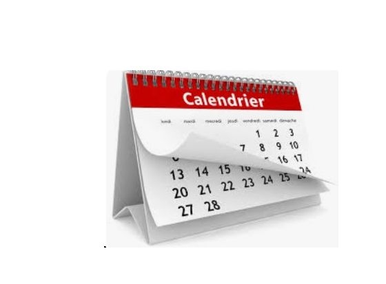 Calendrier 2025/2026