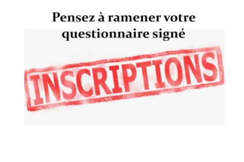 INSCRIPTIONS