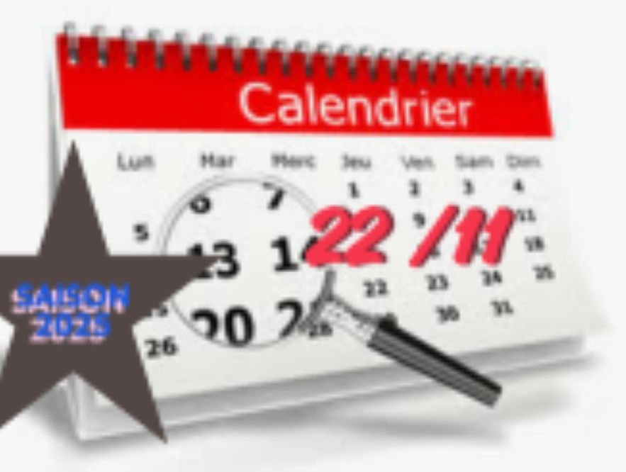 CALENDRIER DES SORTIES