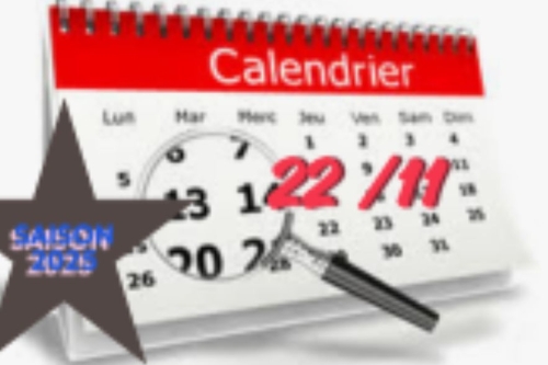 CALENDRIER DES SORTIES